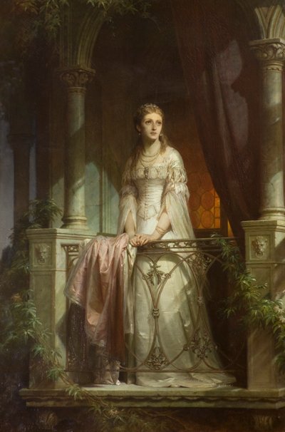 Julia auf dem Balkon von Thomas Francis Dicksee