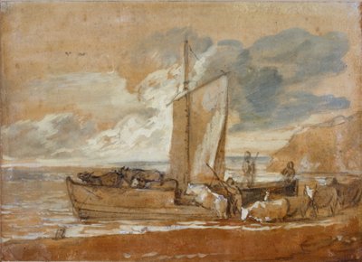 Eine Viehfähre, 1784-1788 von Thomas Gainsborough