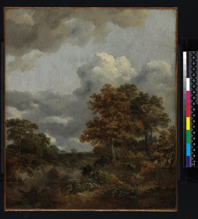 Landschaft mit einem Teich, 1746-1747 von Thomas Gainsborough