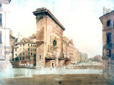 La Porte St Denis, Paris, 1800 von Thomas Girtin