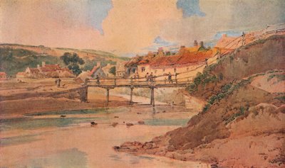 Die alte Holzbrücke, ca. 1800 von Thomas Girtin