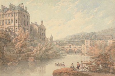 Ansicht von Bath von den Spring Gardens von Thomas Hearne