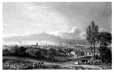 Ansicht von Manchester, 1844 von Thomas Higham