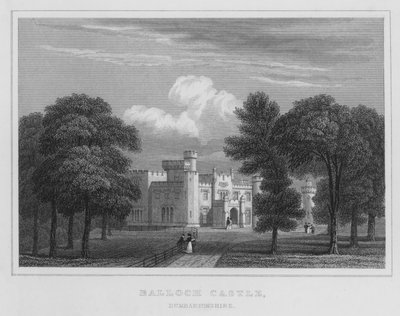 Balloch Castle, Dumbartonshire (Gravur) von Thomas Hosmer Shepherd