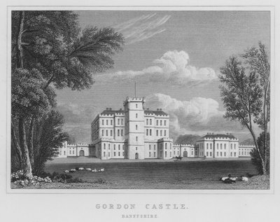 Gordon Castle, Banffshire (Gravur) von Thomas Hosmer Shepherd