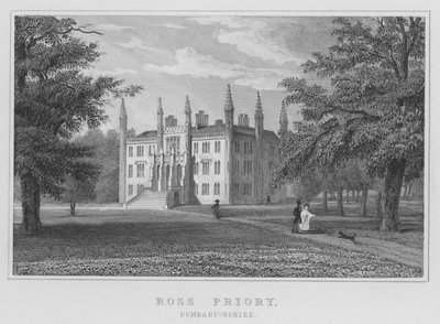 Ross Priory, Dumbartonshire (Gravur) von Thomas Hosmer Shepherd