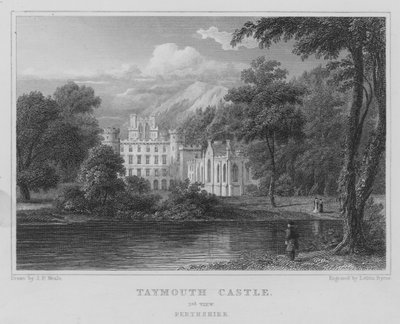 Taymouth Castle, 2. Ansicht, Perthshire von Thomas Hosmer Shepherd