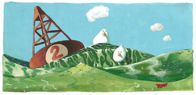 Vögel Boje Welle von Thomas MacGregor