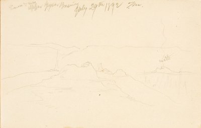 Löwin und Junge, Oberes Geysirbecken von Thomas Moran