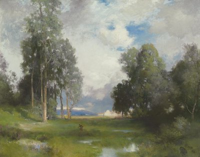 Mission Santa Barbara, 1916 von Thomas Moran
