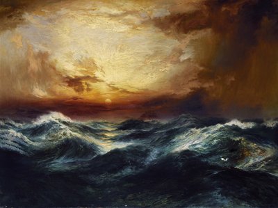 Sonnenuntergang nach einem Sturm von Thomas Moran