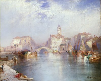 Venezianischer Kanal, 1896 von Thomas Moran