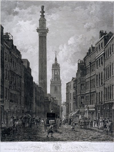 Fish Street Hill, London, 1795 von Thomas Morris