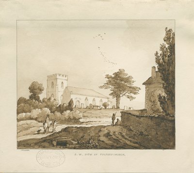 Fulford Kirche (Sepia-Zeichnung) von Thomas Peploe Wood
