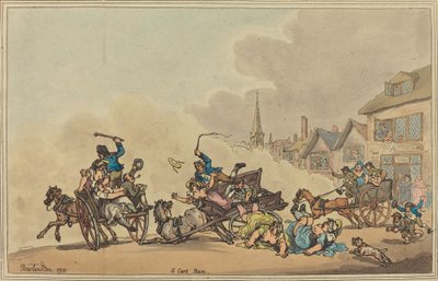 Ein Wagenrennen von Thomas Rowlandson