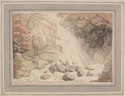 Ein hoher Wasserfall von Thomas Rowlandson