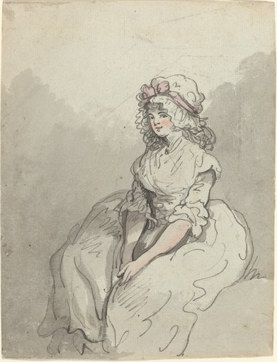 Eine junge englische Schönheit von Thomas Rowlandson