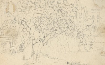 Albumzeichnung von Thomas Rowlandson