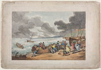 Einschiffung von Brighthelmstone nach Dieppe von Thomas Rowlandson