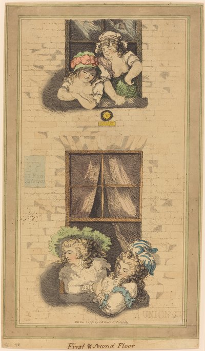Erstes und zweites Stockwerk von Thomas Rowlandson