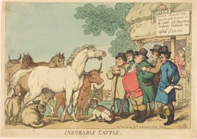 Versicherbare Rinder von Thomas Rowlandson