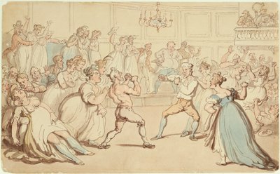 Kicking up a Breeze von Thomas Rowlandson