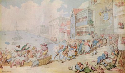 Landung in Greenwich, um 1780 von Thomas Rowlandson