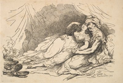 Liebe im Osten, 1787 von Thomas Rowlandson