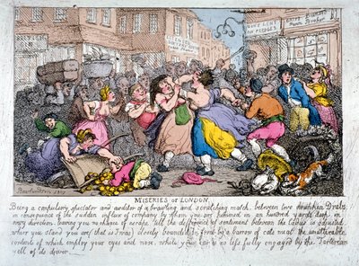 Elend Londons, 1807 von Thomas Rowlandson