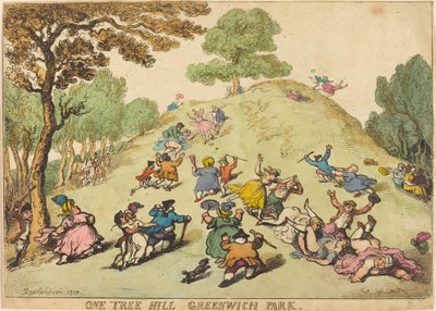 One Tree Hill, Greenwich Park von Thomas Rowlandson