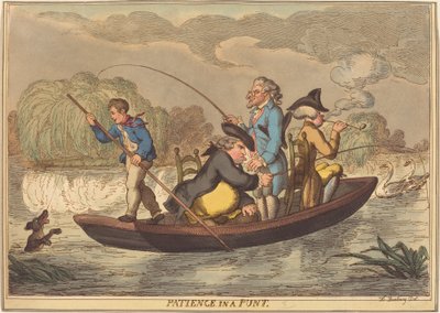 Geduld in einem Kahn von Thomas Rowlandson