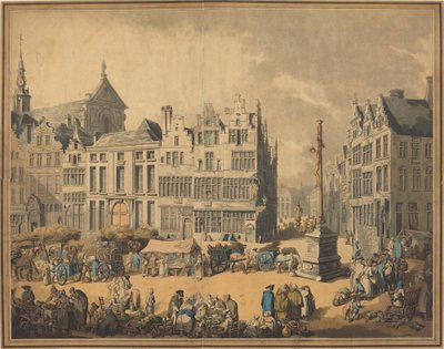 Place de Meir in Antwerpen von Thomas Rowlandson