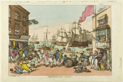 Portsmouth Point von Thomas Rowlandson