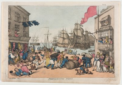 Portsmouth Point von Thomas Rowlandson