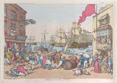 Portsmouth Point, 1814 von Thomas Rowlandson