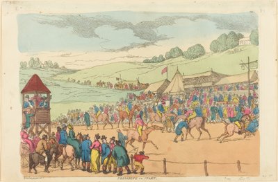 Vorbereitung zum Start von Thomas Rowlandson