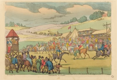 Vorbereitung zum Start von Thomas Rowlandson