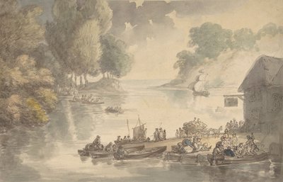 Das Gasthaus am Ford, 1775-1827 von Thomas Rowlandson