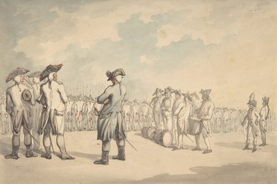Die Überprüfung, ca. 1800 von Thomas Rowlandson