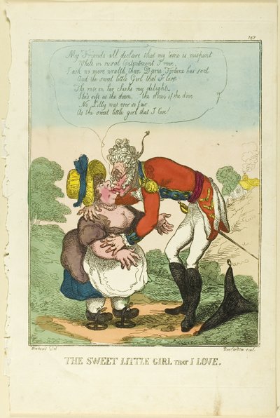 Das süße kleine Mädchen, das ich liebe von Thomas Rowlandson