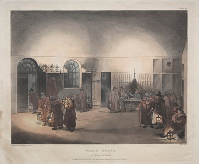 Wachhaus, St. Mary Le Boue von Thomas Rowlandson