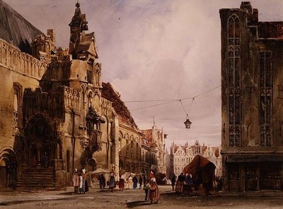 Das Rathaus von St. Omer von Thomas Shotter Boys