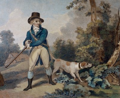 Hasenjagd, Gravur von Thomas Simpson von Thomas Simpson