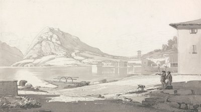 Stadt und See von Lugano von Thomas Smith of Derby