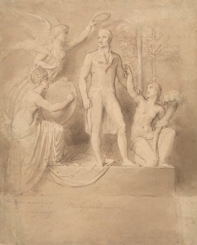 Eine Studie für das Wellington-Denkmal von Thomas Stothard