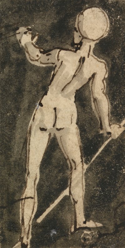 Rückansicht einer nackten Figur von Thomas Stothard