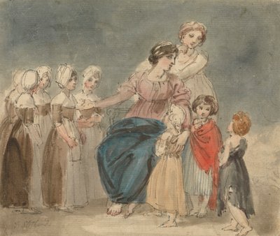 Wohltätigkeitskinder und kleine Vagabunden von Thomas Stothard