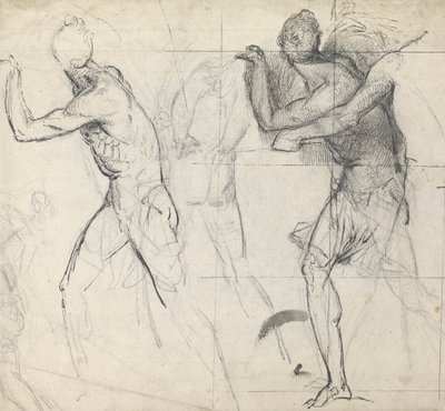 Skizze klassischer Figuren in Aktion von Thomas Stothard