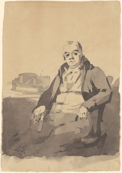 Mann mit Buch [recto] von Thomas Sully