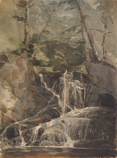 Kleiner Wasserfall im Wald von Thomas Sully